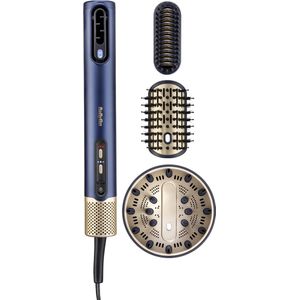 BaByliss - P1334E - Föhn - Zwart - 4-in-1 met 4 Opzetstukken, 123 km/h, Lichtgewicht (380g)