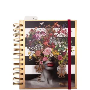 Melli Mello Head full of flowers DIY agenda 2024 - planner - bullet journal - 15 mnd