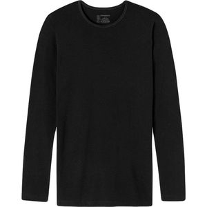 Schiesser 95/5 Sportshirt/Thermische shirt - 000 Black - maat L (L) - Heren Volwassenen - Katoen/elastaan- 173812-000-L