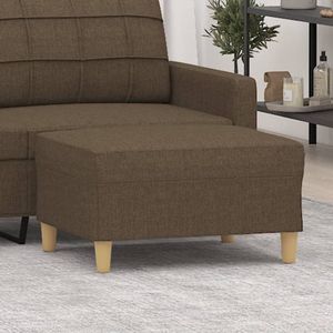 vidaXL Voetenbank 70x55x41 cm stof bruin Voetenbank - Voetenbank Bruin - Relaxstoel - Lounge - Woonkamerdecoratie