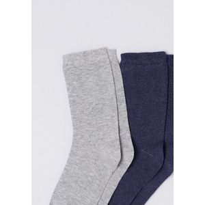 Damart - Set van 2 paar en Climatyl viscosevezel kniekousen - Dames - Veelkleurig - 36/38