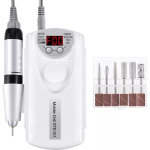 Elektrische Nagelvijl - Nagelfrees - Nagelfrees Complete Set 3000 RPM - Manicure en Pedicure set - Met 6 Bitjes en Schuurrolletjes