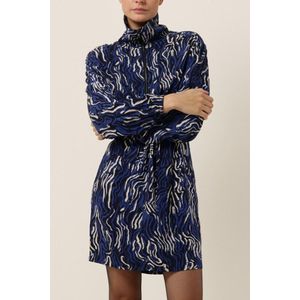 Another Label Roselyn Line Dress L/s Jurken Dames - Kleedje - Rok - Jurk - Blauw - Maat L