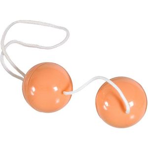 Seven Creations - Duoballs - Soft-Balls - Vaginale Balletjes - Oranje - Ø 35 mm