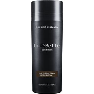LuméBelle Natuur Haarpoeder - Hair Fiber - Cosmetische Haarverdikker - 27.5 g - Dark Brown