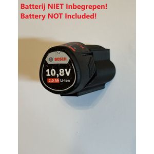 Houder Voor Bosch 10,8V en 12V accu - Batterijhouder - Wandbevestiging - Wall Mount - Batterij NIET Inbegrepen!