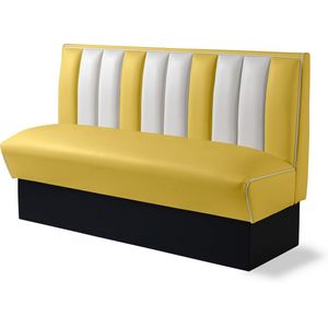 Bel Air Dinerbank Single Booth HW-150 Geel