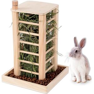 Hooiruif voederbak, 36 x 24 x 24 cm, voor konijnen, cavia's, hazen, hamsters, muizen, ratten