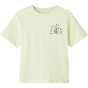Name it t-shirt jongens - geel - NKMfreddi - maat 158/164