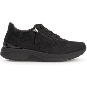 GABOR - Sneakers Laag - Zwart - Leer - Suède
