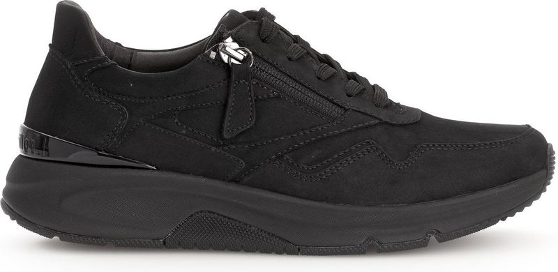 GABOR - Sneakers Laag - Zwart - Leer - Suède