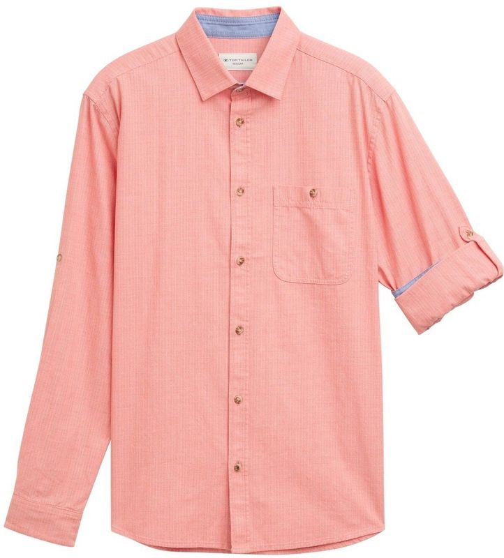 Tom Tailor - Regular Fit - Overhemd - Lichtgewicht Katoen