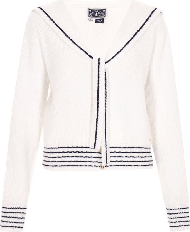 DreiMaster - Maritime Collectie - Vest - Knoopmodel - Effen Dessin