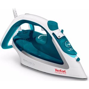 Tefal EasyGliss Plus FV5718 Droog- en stoomstrijkijzer Durilium Sole Turquoise - Strijkijzer - Turkoois - Wit