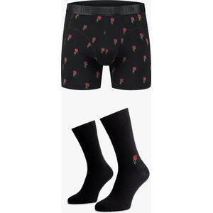 Ton Sur Ton - Cadeau voor Man - Heren Boxershort - Mannen sokken - La Rosa M/41-46