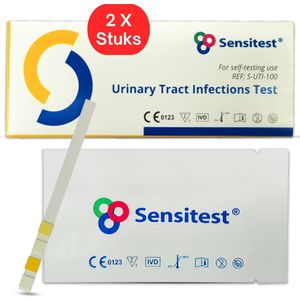Urineweginfectie Sneltest – Zelftest voor Urineweginfectie – Binnen 2 minuten resultaat – Eenvoudig thuis uit te voeren – 2 stuks