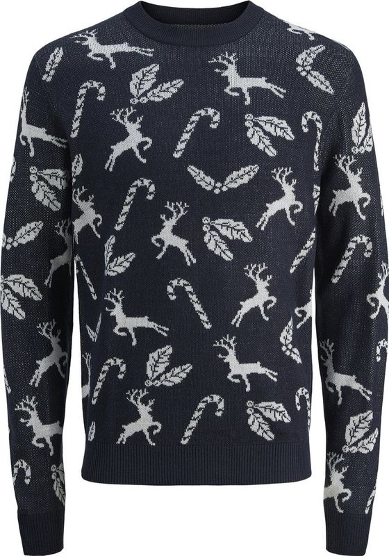 JACK&JONES - JJXMAS ANDREW KNIT CREW NECK - Heren - Gebreide truien