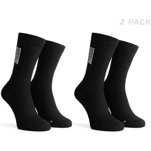 Rogelli Distance Hardloopsokken Unisex - 2-pack - Zwart - Maat 36-39