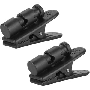 Earbud 2 Pieces Headphone Clips Black Wide Clip for Headphones, Headphones, Size 2 - 4 mm, Cable Cable, Headphone Organiser, Clips for Cable Attachment, Headphone Cable