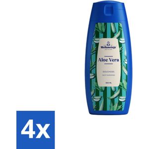 Melkmeisje – Douchegel – Aloe Vera – Zacht Huidgevoel – 300 ml - Voordeelverpakking - 4 stuks