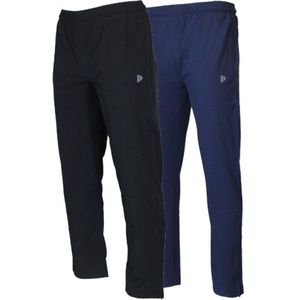 2-Pack Donnay 2-way stretch trainingsbroek - Sportbroek - Alex - Heren - Maat M - Zwart & Navy