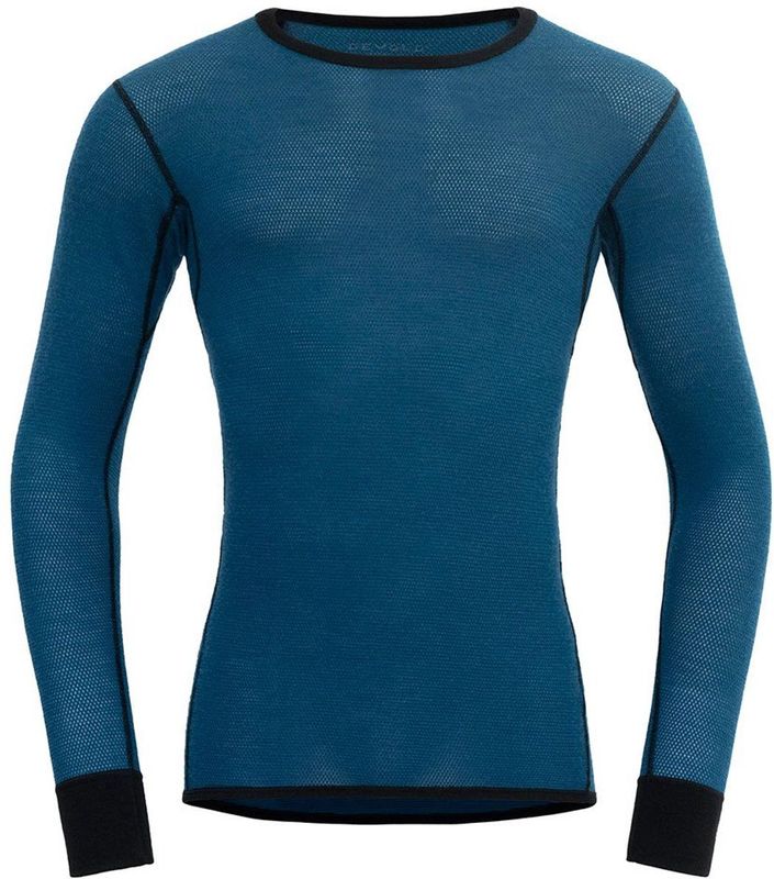 Devold - Wool Mesh 190 - T-shirt Met Lange Mouwen - Blauw - M