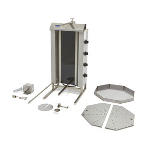 Maxima Shoarma Grill 4 Branders 50 Kg Vlees Elektrisch Doner Kebab Grill