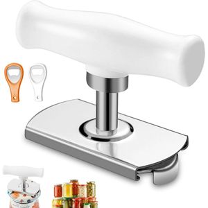 Flesopener & Potopener - Inclusief 2 Kurkentrekkers - Krachtige Grip - Voor Schroefdeksels 1-4 inch
