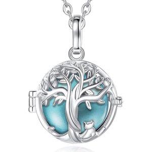 Zwangerschapsketting Levensboom - Cadeau voor Zwangere Vrouwen - 76-114 cm