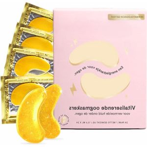 Oogmasker - 24 paar goud - vermindert donkere kringen gezwollen ogen wallen rimpels - Vegan Cruelty-Free Self Care Grace and Stella Oogmasker