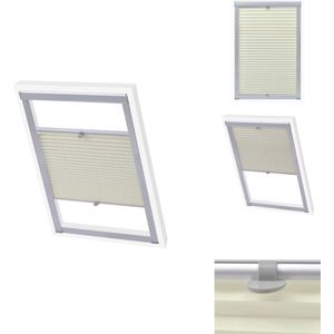 vidaXL Rolgordijn - Velux - Geplooid - U08/808 - Crème - UV-bestendig - Jaloezie