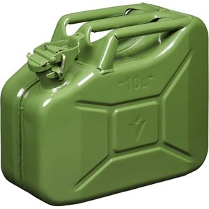 ProPlus Jerrycan 10 liter - Metaal - Groen - UN- en TÜV/GS Gekeurd