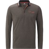 Jan Vanderstorm herren Poloshirt Met Lange Mouwen - 56/58 - bruin