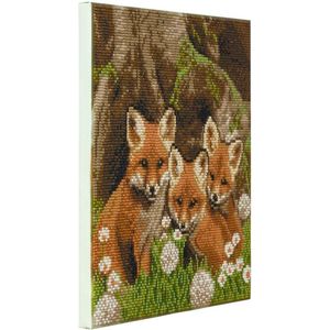Craft Buddy Cristal Art Kit Framed Fox Cubs
