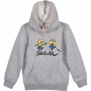 Minion sweater / hoodie - grijs - maat 92/98 (3 jaar)