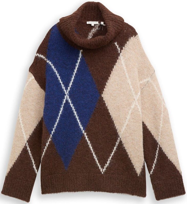 Tom Tailor Oversized coltrui met wol