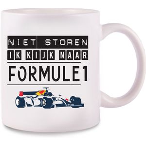 Mok - Niet Storen, Ik kijk naar Formule 1 - Kado Formule 1 - Mok - Max - kampioenen - Wereld kampioenen - Keramiek Mok - Go Max