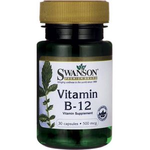 Swanson - Vitamin B12 - 500mcg - 250 Capsules