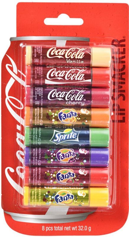 Lipsmacker Lip Balm Coca Cola Party Pack - 8 stuks