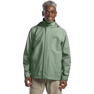 Jack Wolfskin - Tempest 2L Hardshell Jas - Groen - 100% Gerecycled Polyester