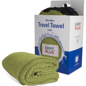 Care Plus Reishanddoek microvezel - Maat: large 75 x 150 cm - Groen - Travel Towel