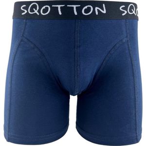 Boxershort - SQOTTON® - Basic - Marineblauw - Maat M
