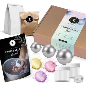 Zanzia®️ 9-delige Unicorn DIY Bruisballen Maken Set - Voor Bad - Compleet Pakket - Origineel Cadeau - 100% Natuurlijke Ingrediënten