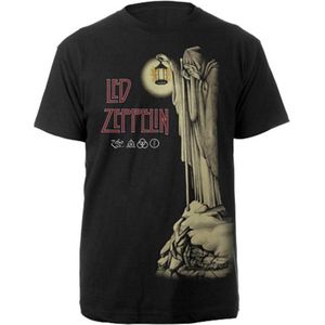 Led Zeppelin - Hermit Heren T-shirt - S - Zwart