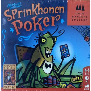 999 Games Sprinkhanen Poker: Een spannend gezelschapsspel voor 2-4 spelers vanaf 8 jaar!