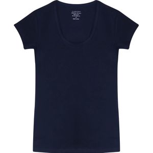 Claesen's® - Dames T-Shirt SS - Donkerblauw - 95% Katoen - 5% Lycra