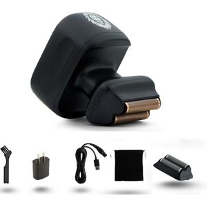 White-Label® Skull Shaver - Scheerapparaat Mannen - Bodygroomer - Trimmer - Zwart