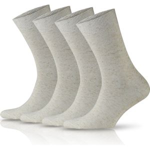 GoWith Biologisch Katoen Sokken-4 paar-Linnen Sokken-Maat 39-42