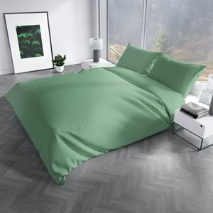 Charm & Co Effen Sage Green - Dekbedovertrek - Lits-jumeaux - 240 x 200/220 - Sage Green