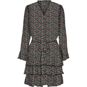 ONLY ONLMILA LUREX 7/8 RUFFLE DRESS CS PTM Dames Jurk - Maat M